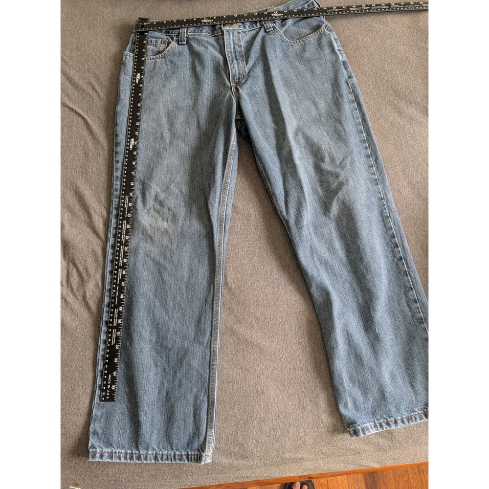 Carhartt Relaxed Fit Mens Jeans 38x30 Medium Wash Blue Denim Workwear 101483 968